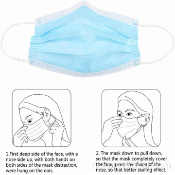 Wegwerp chirurgisch smeltgeblazen gezichtsmasker